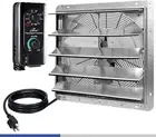 Iliving 20" Wall Mounted Shutter Exhaust Fan, Automatic Shutter, with Thermostat