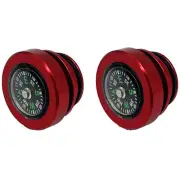 Car Cigarette Lighter Plug Cover Compass Type Socket Dust Button Accessory Red (for: Daihatsu)