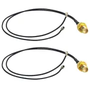 onelinkmore Pigtail Antenna WiFi Coaxial Cable RP SMA Female to 2 IPX U.FL