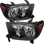 Car Rear Tail Lights 2007-2013 Headlights FOR TOYOTA TUNDRA USA Type Headlamp Clear Lens Black Bezel Projector