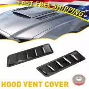Louvers Cooling Cover Bonnet Scoop Black Kit Cold Air Flow Intake