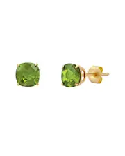 MaxColor 14K 3.50 ct. tw. Peridot Studs