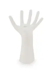 NEW VTWonen Matt White Ecomix Hand Wide Candle Holder 19x19x24cm