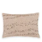 Donna Karan Hand Smocked Sequins Decorative Pillow, 14 x 20