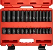 Neiko 02433A 3/8” Drive Metric Impact Socket Set | 26 Pieces | 7mm to 19mm