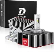 NOVCAPAR D5S LED Light Bulbs 38000LM +600% Brightness,120W High Power,6500K Cool White For 2016-18 Silverado,19-20 Chevy equinox, Plug and Play, High and Low Beam, Fog Light Bulbs, 2 Packs