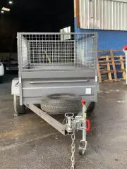 7x5 High Side Box Trailer 600MM CAGE Free 1 Year Private Rego and Spare wheel