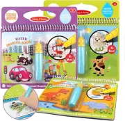 Water Drawing Books 3Pack, Mess-Free Coloring Books for Toddlers, Water Doodle P