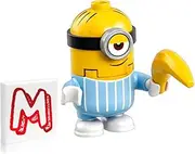 [LEGO] Minions Minifigure - Stuart in Jumpsuit with Banana and Side Display