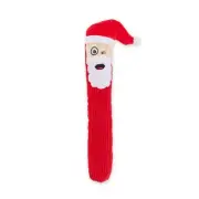 GuRu Fry Guys Chris Santa Christmas Holiday Red Dog Toy Squeaky Plush Toss Shake