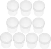 Amosfun Plastic Wide-mouth Storage Jars 10pcs 150ml Airtight Containers for Cosmetics Food and Lotions