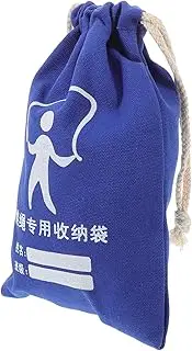 Abaodam Durable Canvas Skipping Rope Storage Bag Versatile Draw Bag for Jump Ropes Water Bottles Stationery Easy Access Clean Design for Sports Exercise Carrier