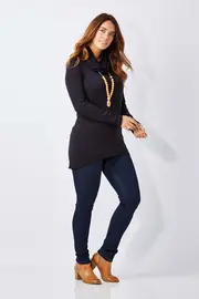 Nylon Mesh Loose Skivvy Top--VIG-VB167