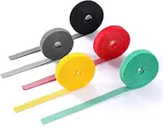Cable Straps, 5 Rolls (1.4cm×3m) Hook and Loop Fastening Tape, Reusable Cable Straps for Wire Management, Cord Organizer