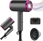Hair Dryer (AU Plug) Professional Ionic Hairdryer with 2 Speed 3 Heat Setting, Cool Shot Button, 1 Diffuser & 2 Concentrator for Women Man with Stand