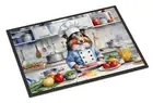 Sheltie The Chef Doormat Front Door Mat Indoor Outdoor Rugs for Entryway, Non