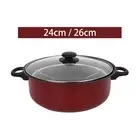 Nonstick Deep Frying Pan Deep Fryer Pot Universal Oil Fryer Cooking Pot Milk Pan
