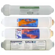 4 inline Filter Set for Countertop RO Reverse Osmosis System, assembly