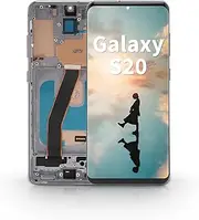 Screen Replacement for Galaxy S20 4G, 6.2 Inch LCD Display Touch Screen Digitizer Assembly with Frame, for G980 (Gray)