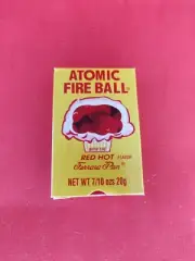 VINTAGE Atomic Fire Ball BOX FERRARA PAN CANDY 1980S CONTAINER SAY NO TO DRUGS