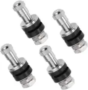 Pack of 4 Metal/Chrome Tire Valve Stems High Pressure Bolt in Stem...