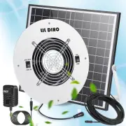 30W Solar Attic Fan- Solar Exhaust Fan, Two Charging Options, IPX7 Waterproof Fa