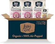 LesserEvil Himalayan Pink Salt and Himalayan Gold Organic Popcorn, Premium Quality, Minimally Processed, 3 4.6oz Bags of Himalayan Pink Popcorn and 1 0.46oz Bag of Himalayan Gold Popcorn