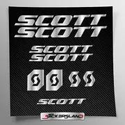 Sticker Set Compatible with Frame MTB Mountain Bike and Helmet | Decals Stickers for Bicycle Lettering Logos | Stickersland® - Scot (Tiffany Matt)