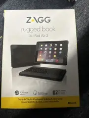 ZAGG Rugged Book Case with Detachable Backlit Keyboard for iPad Air 2 - Black