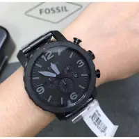 在飛比找Yahoo!奇摩拍賣優惠-熱銷特惠 FOSSIL 化石 石英三眼計時-霸氣男錶JR14