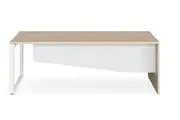DD Forum Lite Metal Leg Desk with Modesty