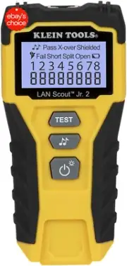 VDV Scout Jr 2 Ethernet Cable Tester Network UTP Coax Diagnostic Tool Durable