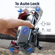Joyroom Bike Phone Holder 360° View Universal Bicycle Phone Holder Shockproof Bracket GPS Clip for 4.7-7 inch Mobile Pho