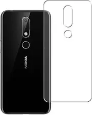 [Puccy] 2 Pack Back Screen Protector Film, compatible with NOKIA X6 5.8 inch TPU Guard Cover （ Not Tempered Glass/Not Front Screen Protectors）