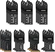Oscillating Saw Blades,ACOSEA 21PCS Multi Tool Blades Professional Universal Titanium Saw Blades for Wood Plastics Metal, Quick Release and Easy Change MultiTool Blades Kits Fit Dewalt Milwaukee Craftsman Ryobi Rockwell Fein