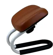 Meditation Bench, Prayer Kneeling Seat, Adjustable Cushion Stool, Ergonomic Support, Non-Slip Base, Black/Brown, Ideal for Yoga & Worship at Home or Studios Use