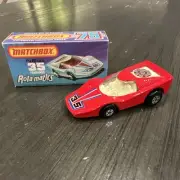 Matchbox Superfast no New 35 Fandango Red Rolamatics England Lesney With Box
