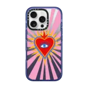 iPhone 16 Pro Impact Case MagSafe Compatible pink flaming heart
