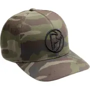 Thor MX Motocross Iconic Curved-Bill FlexFit Hat/Cap (Camo Green) SM-MD