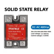Solid State Relay SSR DA Single Phase DC Control AC 3-32VDC SSR-10DA-25DA-40DA
