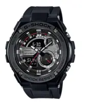 Casio G-Shock Men's All Black Watch GST210B-1A Analog Digital Dial G-Steel Case