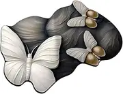 Butterfly Kitchen Rugs | Absorbent Mat | 3D Realistic Pattern Butterfly Flowers Spring Doormat Anti-Slip Home Decor Rug for Indoor Outdoor