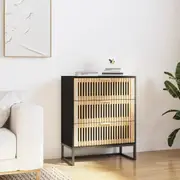 vidaXL Sideboard Black 60x30x75 cm Engineered Wood