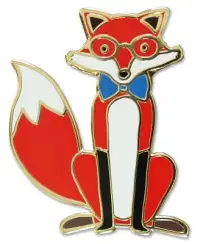 在飛比找博客來優惠-Fox Hard Enamel Cloisonne Pin 