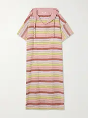 [lemlem] lemlem - Beritu Hooded Striped Cotton-blend Coverup - Pink - medium medium Pink