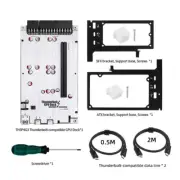 TH3P4G3 GPU Dock External GPU Dock w/6.6FT Cable for Thunderbolt Graphics Card