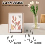 10Pcs Metal Plate Stand Decorative Plate Display Stand Sturdy Plate Holder xiPJK