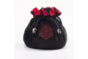 D20 Velvet Dice Bag (Red)