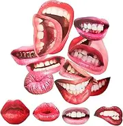ifundom 1 Set selfie lips props for party funny lips props party props accessories lips photo booth prop mouth lips selfie props photo booth props funny wooden supplies wedding photo