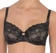 NWT NATORI 746211 STATEMENT FULL FIGURE UNDERWIRE BRA BLACK SIZE 32C